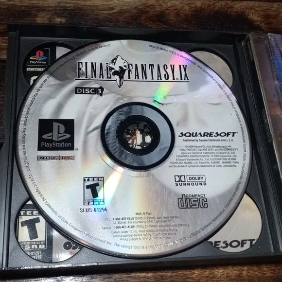 G-15 PS1 BLACK LABEL 4 DISC - FINAL FANTASY IX game